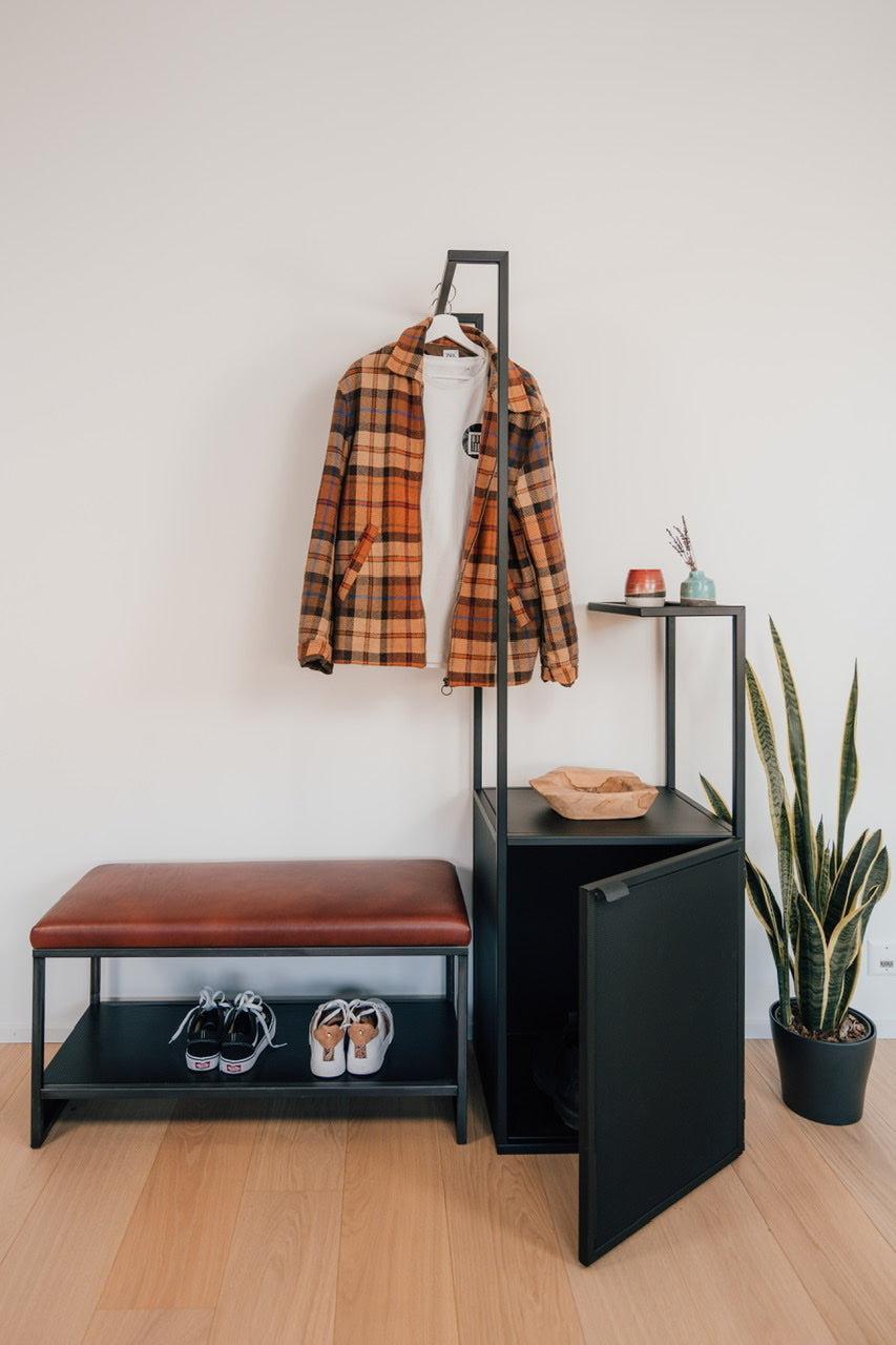Zytglogge industrial coat rack